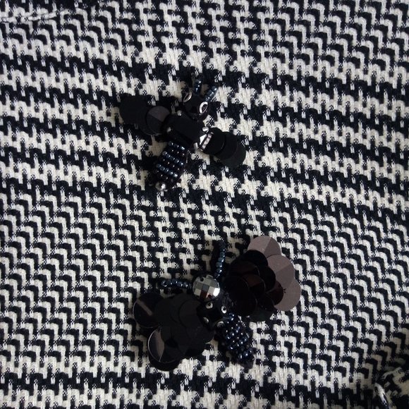 H&M Houndstooth Plaid 3/4 Sleeve Dress Size 6 - Picture 5 of 11